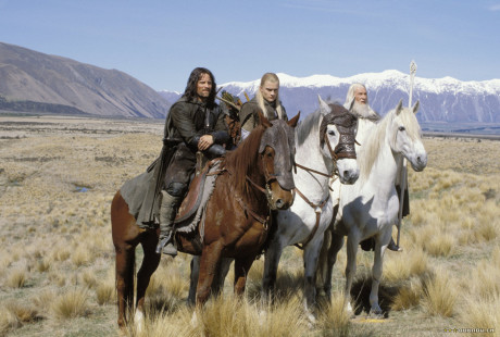 FOTO: Aragorn, Legolas, Gandalf Dvě veže