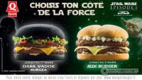 FOTO: Darth Vader Burger a Jedi Burger ve francouzských fast foodech