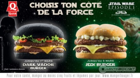 FOTO: Darth Vader Burger a Jedi Burger ve francouzských fast foodech
