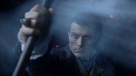 Adam (Rufus Sewell), the chief of the vampires