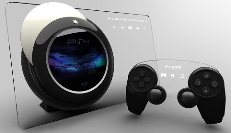 PlayStation 4 na konceptuálním artworku.