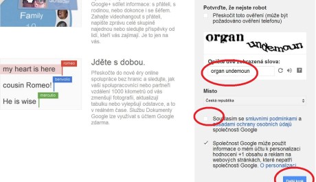 FOTO: Jak vytvořit Google účet 2
