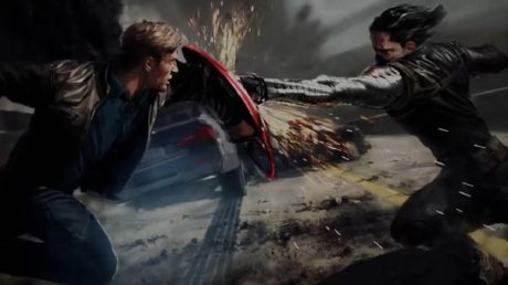 Captain America v souboji s Winter Soldierem. Zdroj: Greek Zenith