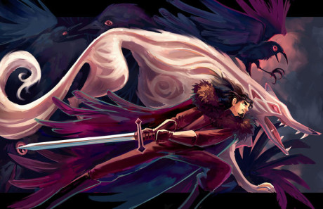 John Snow a jeho nebezpečný domácí mazlíček. Zdroj: doodle-mon.tumblr.com/