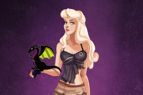 Popelka vypadá jako Daenerys parádně, že? Zdroj: izzydoodledump.tumblr.com/