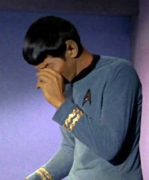 ilustrační foto - smutný spock