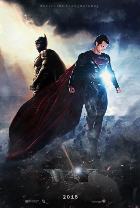 K fanouškovským trailerům by neměl chybět ani fanouškovský plakát. Zdroj: http://www.deviantart.com/art/Man-of-Steel-vs-The-Dark-Knight-391791663