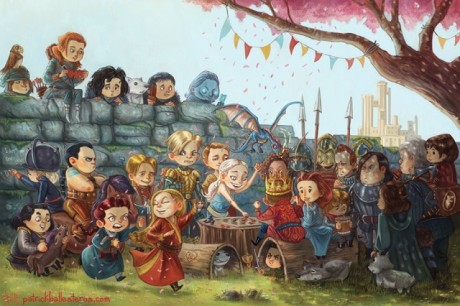 Poznáváte své hrdiny? Zdroj: http://patrickballesterosart.bigcartel.com/product/king-me