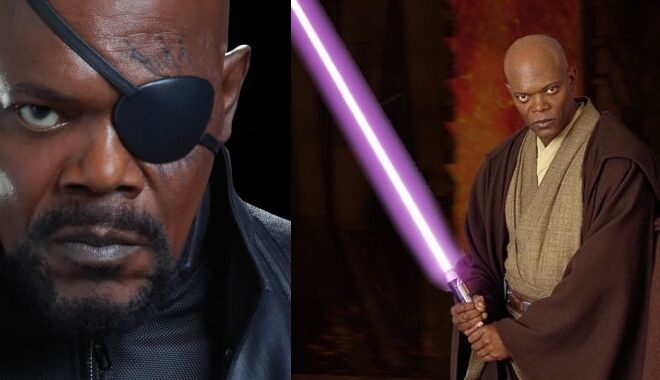 FOTO: Nick Fury a Mace Windu