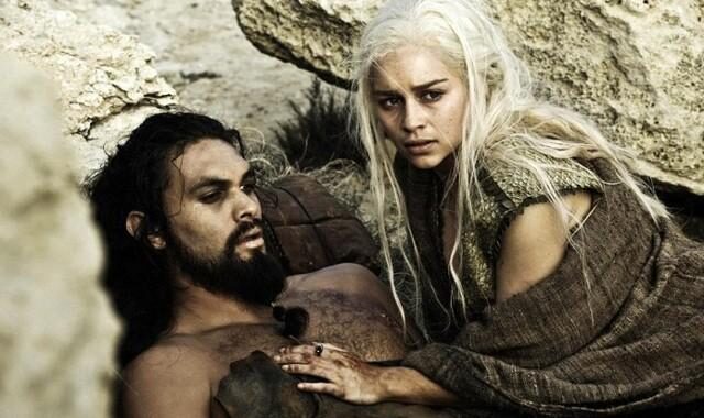 FOTO: Hra o trůny - Jason Momoa a Emilia Clarke - HBO