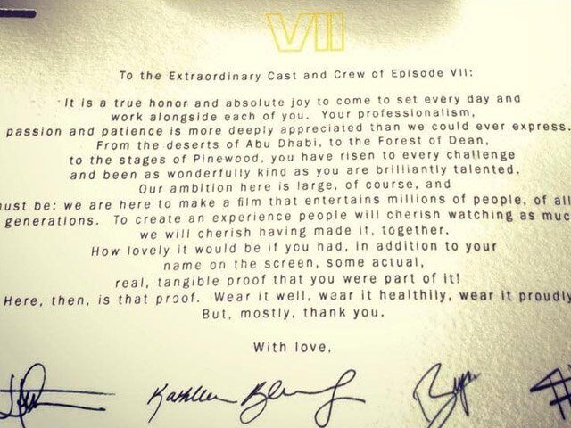 FOTO: Star Wars vzkaz