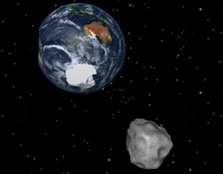 FOTO: Asteroid a Země